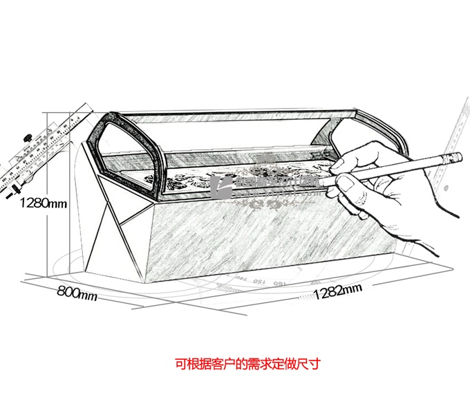 优凯-VIP-BQX1冰淇淋展示柜（厂长推荐）