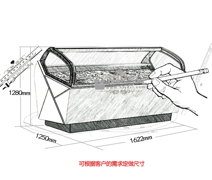 优凯-VIP-BQX2冰淇淋展示柜（厂长推荐）