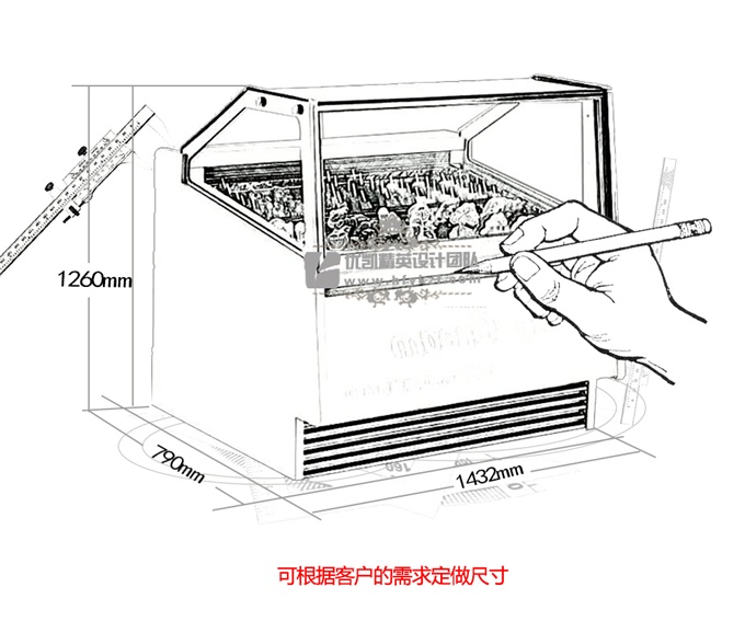 17BQ-A1灵动冰款淇淋展示柜