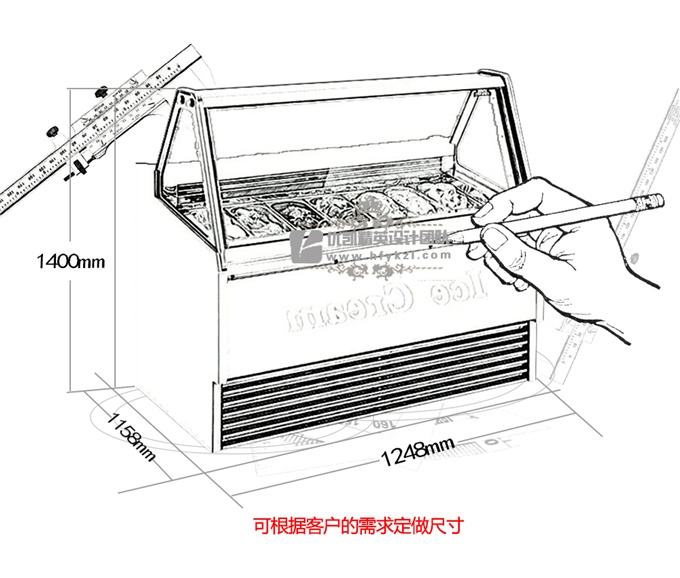 17BQ-A2灵动冰款淇淋展示柜