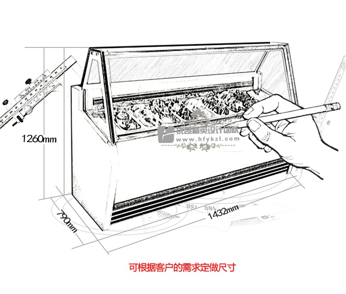 17BQ-D2单排淇淋展示柜-分类页面