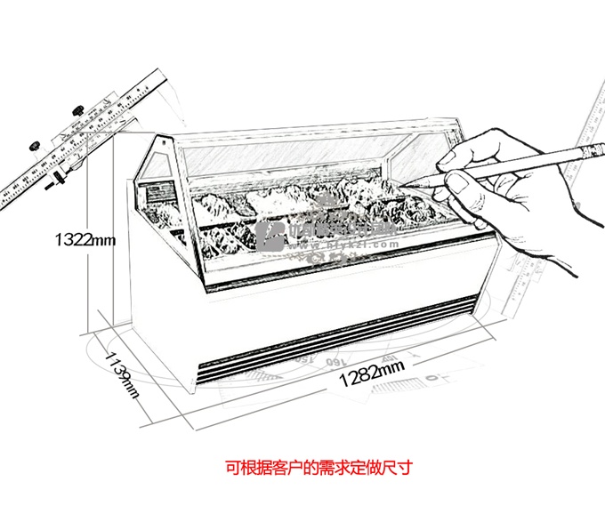 17BQ-D1双排淇淋展示柜