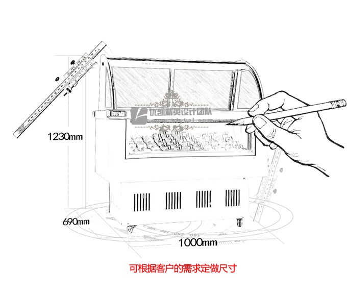 17YK视窗型冰淇淋展示柜