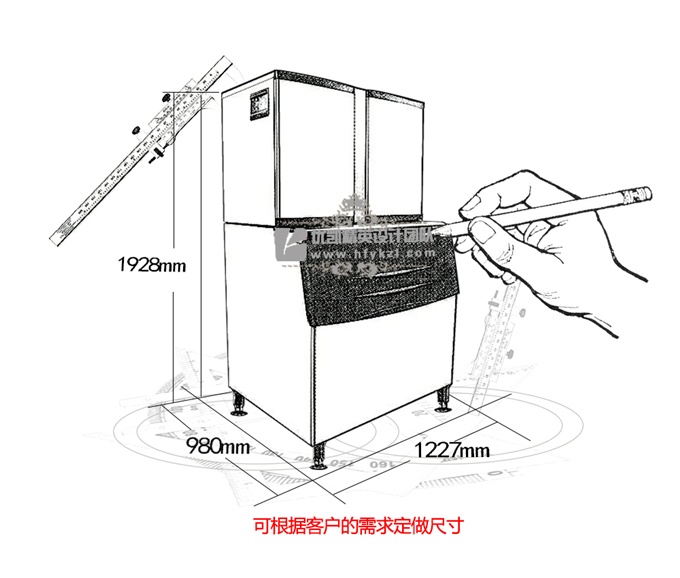 17新款YK1500P方冰机制冰机