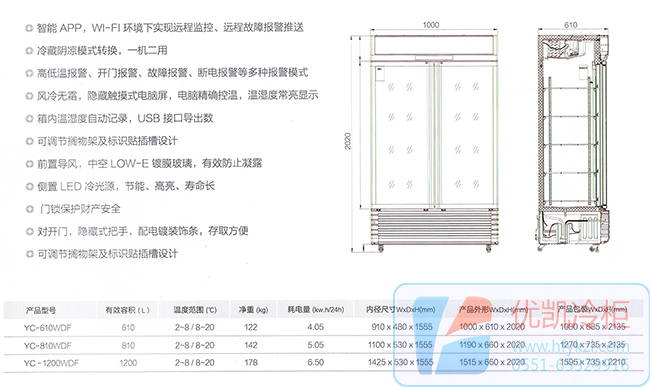 双门药品阴凉柜