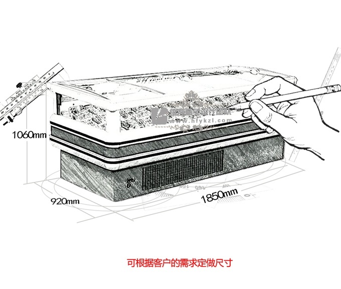 DG-CA型带盖风冷单岛柜（厂长推荐）