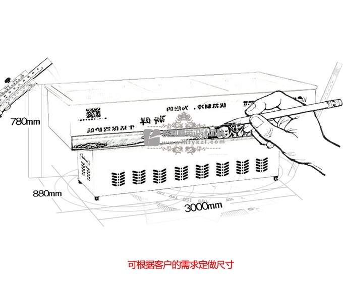 HA-A型海鲜岛柜（畅销产品）