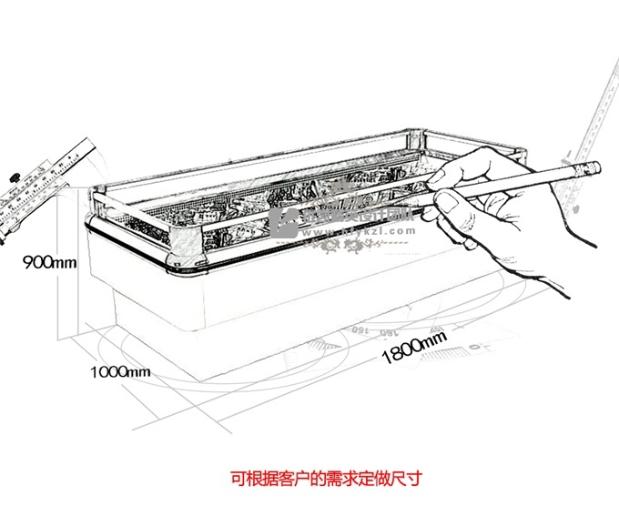 LD-DA型风冷单岛柜（畅销产品）