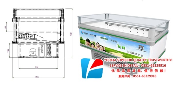 风冷单岛柜设计图