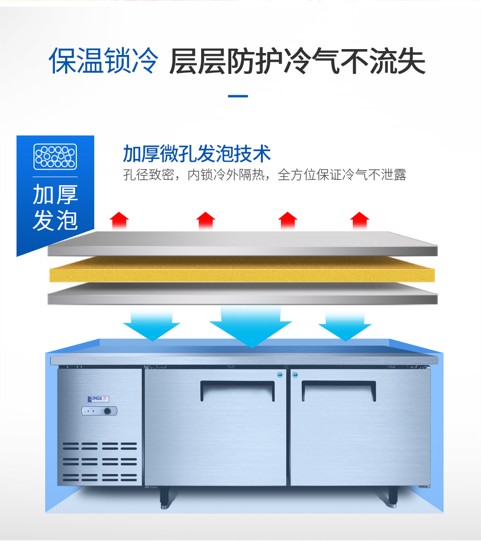星星冷藏冷冻工作台