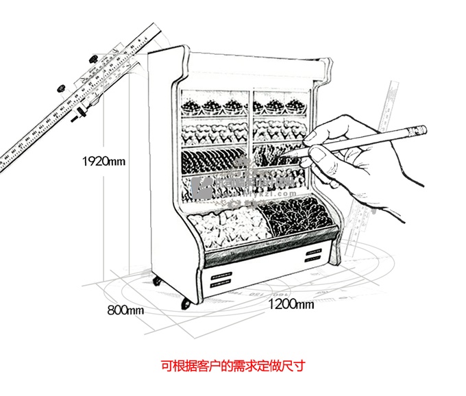 SG-DC型直冷保鲜柜（畅销产品）