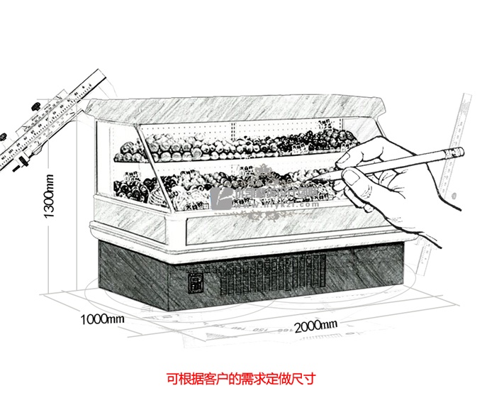 SG-TC型半高水果保鲜柜（畅销产品）