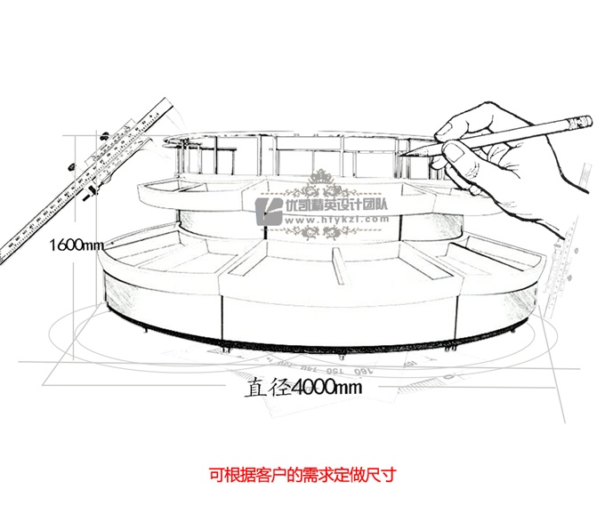 ZGS-8环岛果蔬架（直径4~12米）