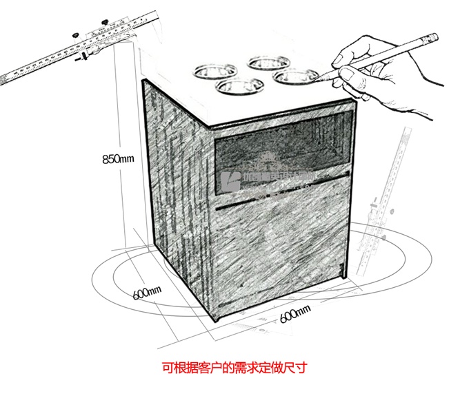 简约调料台