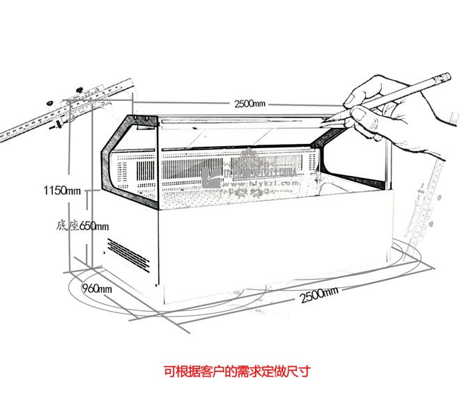 17-SS-ZJ直角组合风冷熟食柜