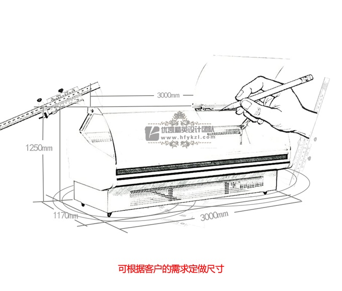 SS-BC前翻盖熟食柜