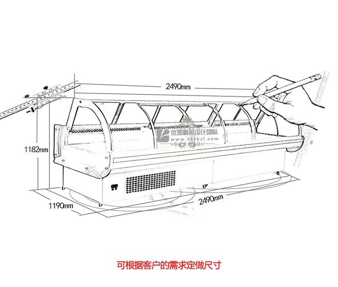 SS-ET型前移门风冷熟食柜