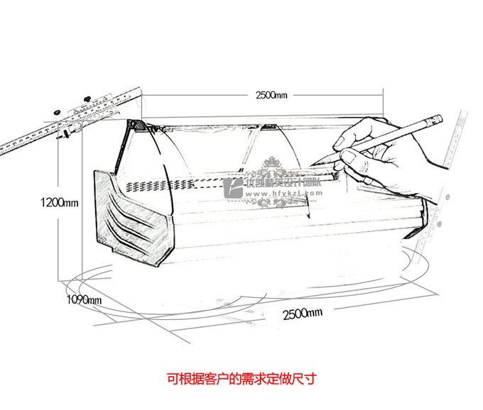 SS-H型前掀盖熟食柜