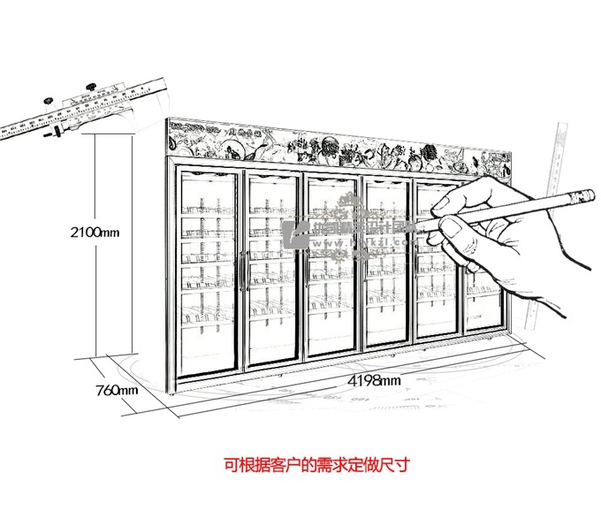 六门便利店冷柜