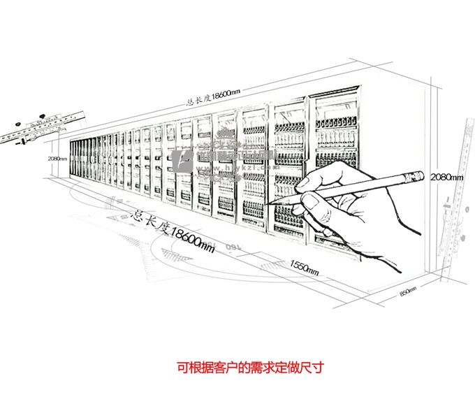 风冷玻璃门陈列柜（外机）