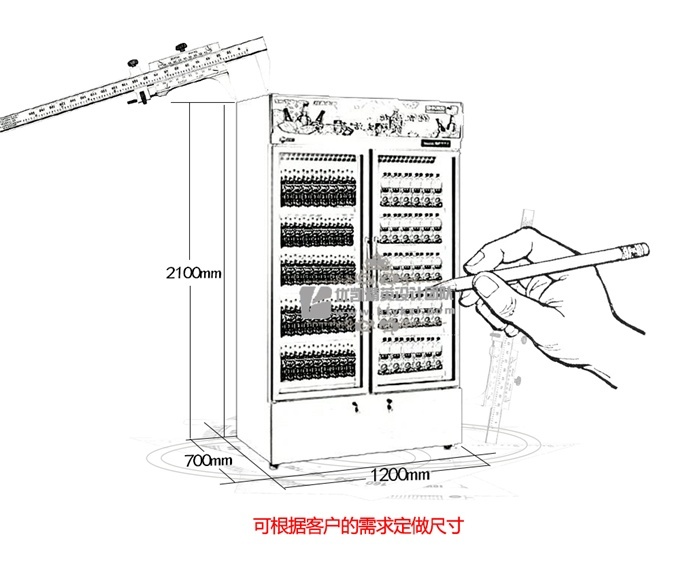 BL-LAF风冷双开陈列柜（畅销产品）