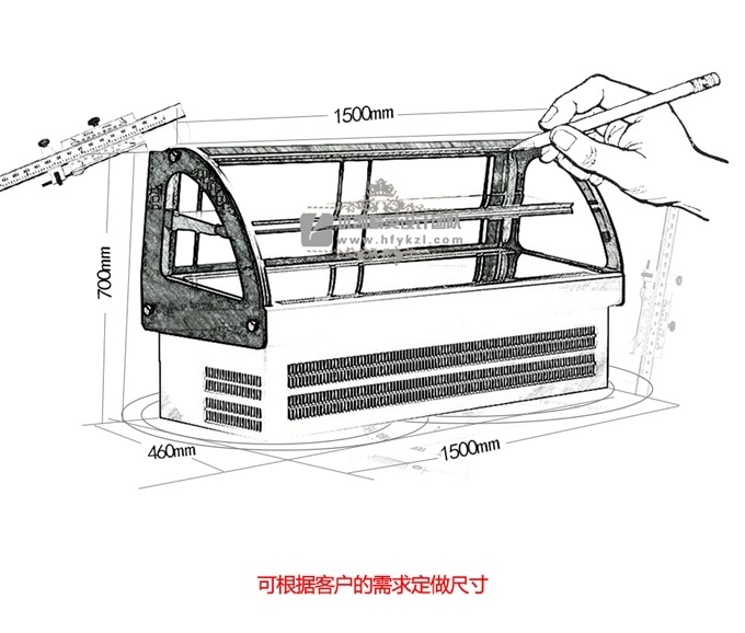 优凯-VIP-TGC1台式蛋糕保鲜柜