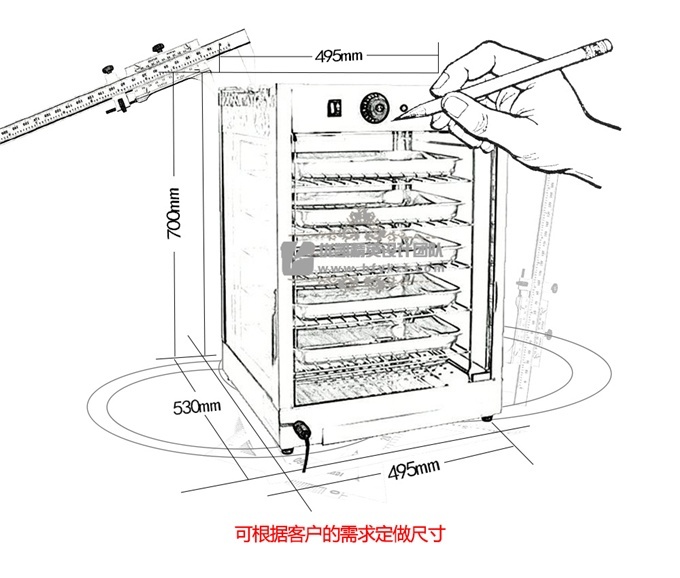 盘架式食品保温柜