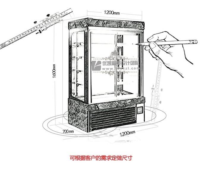 立式蛋糕展示柜