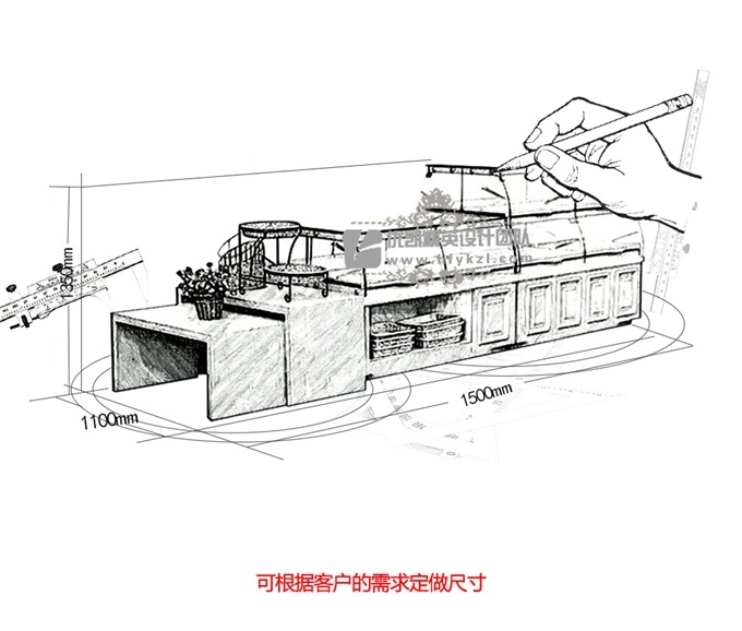 MB-16A5铁艺中岛面包柜