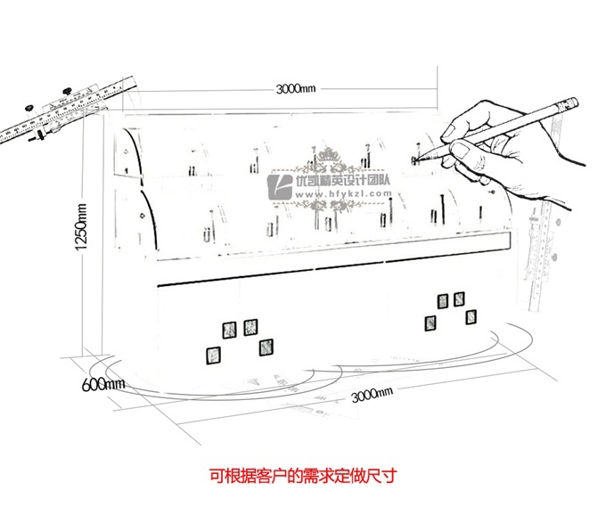 MB-BGB弧形门单边面包柜