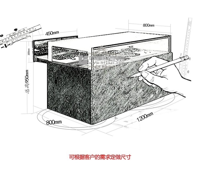 16QK-A抽屉式巧克力柜