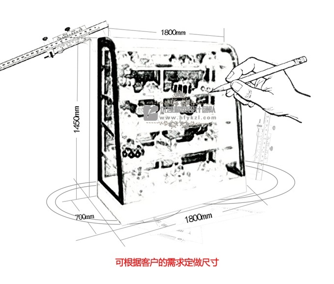 CW-A型落地式蛋糕柜