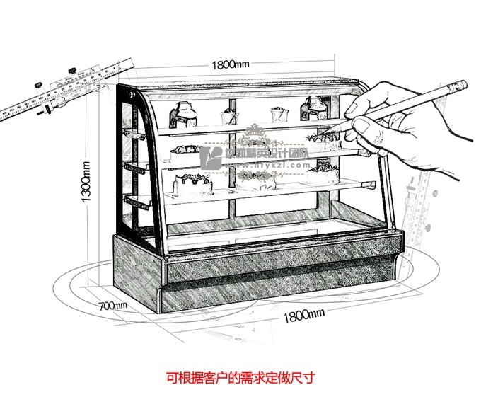 CW-A1常温蛋糕模型展示柜