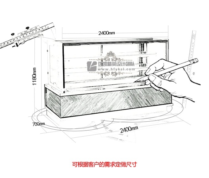 DG-B4型第四代直角蛋糕柜