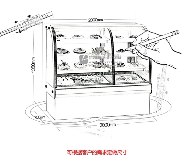 DG-DC型冷热型蛋糕展示柜