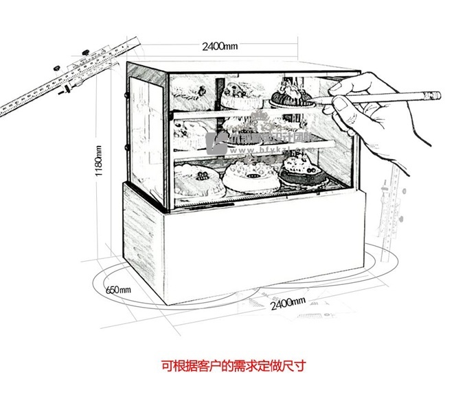 DG-I型不锈钢蛋糕柜