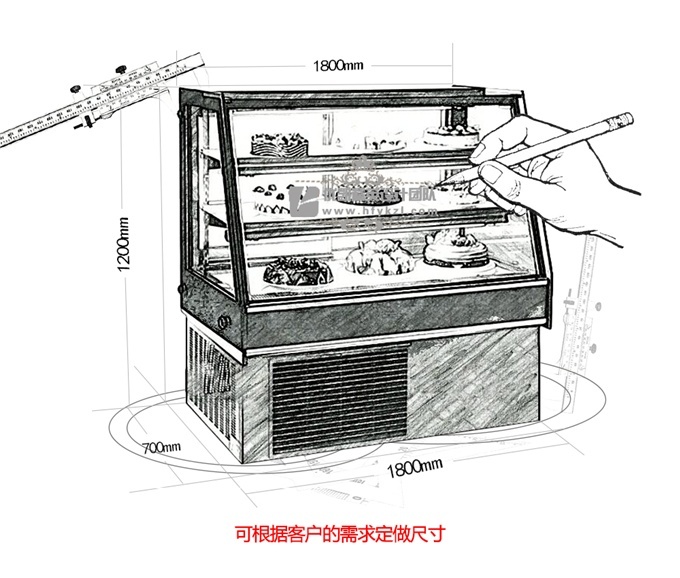 DG-K型斜面蛋糕柜 