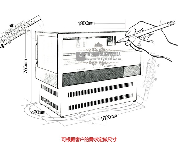 TSG-B直角台式蛋糕柜