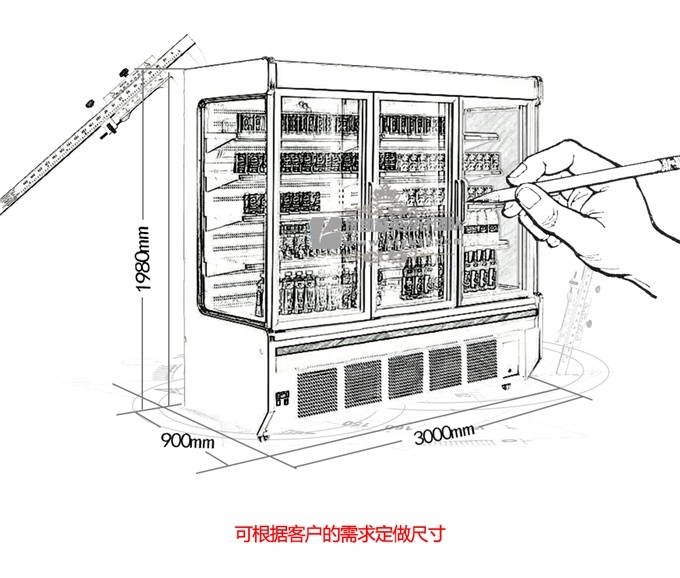 带门LF-DB饮料风幕柜