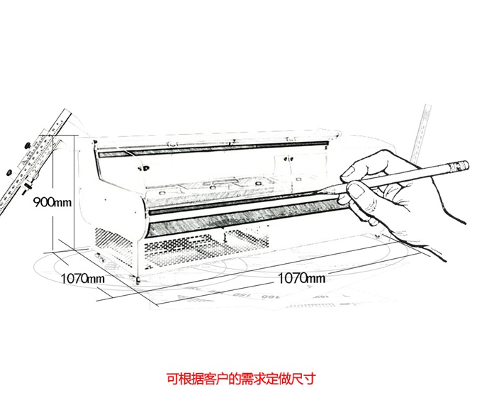 LZG03-P型柜台式（平口）冷藏展示柜